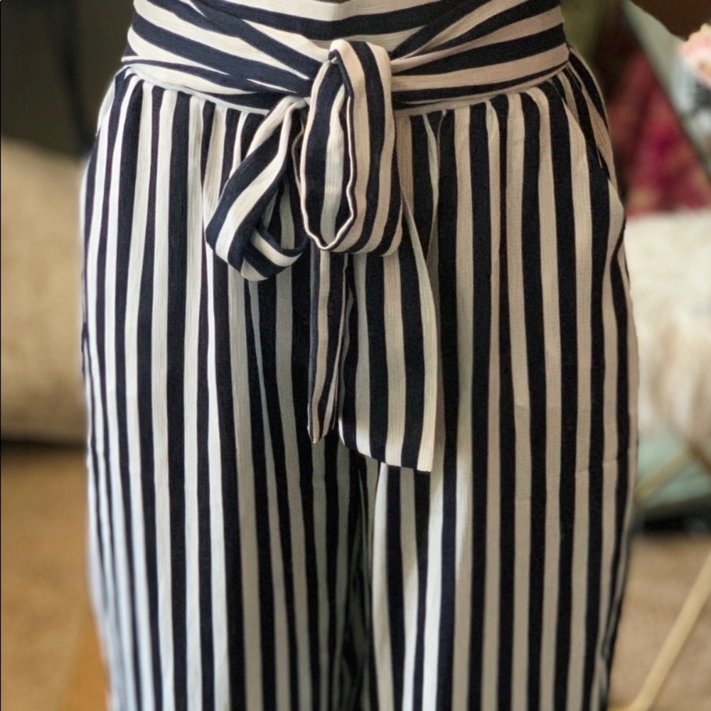 Striped Palazzo Pants